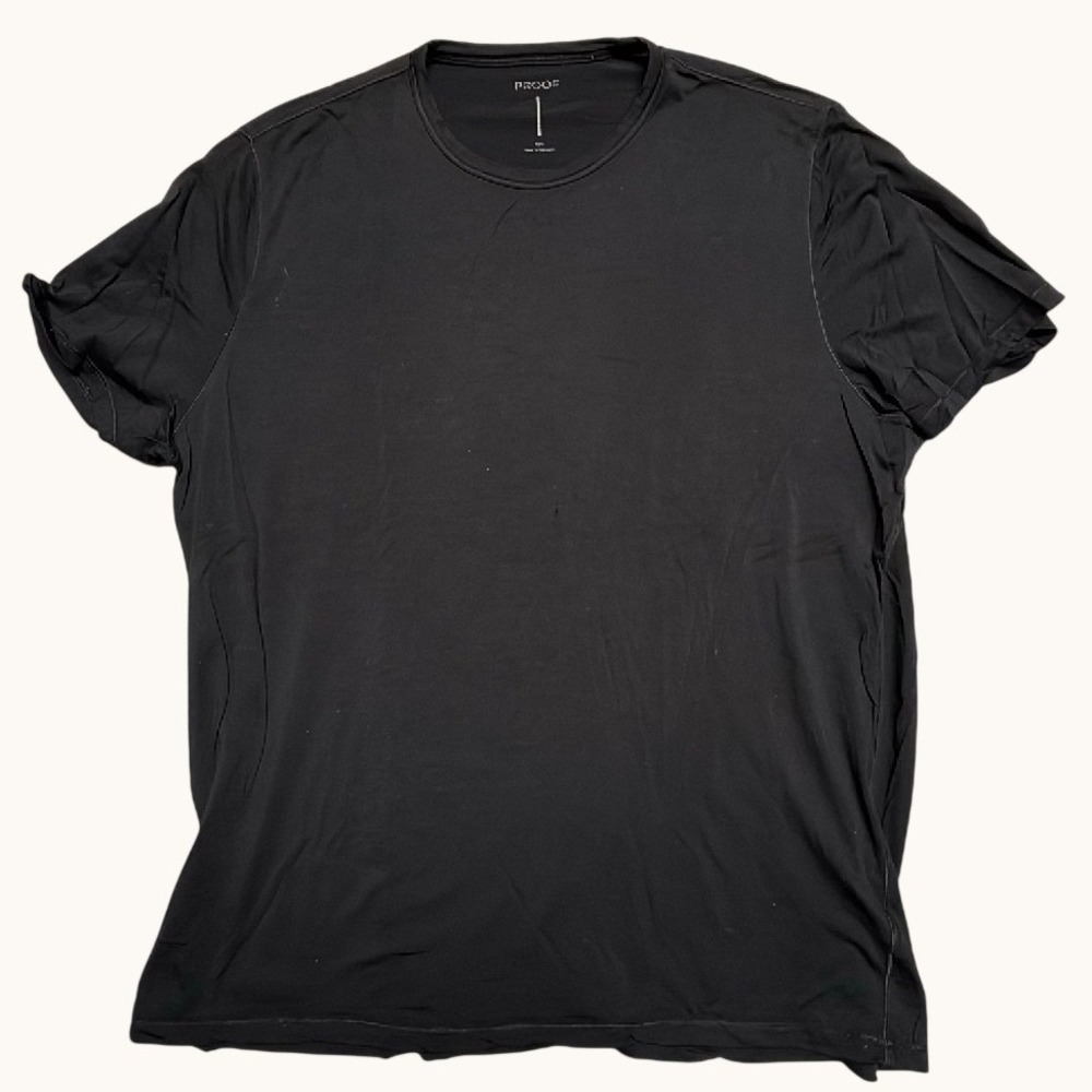 Proof 72-Hour Merino Tee Mens XXL Black Wool Blend Short Sleeve T-Shirt